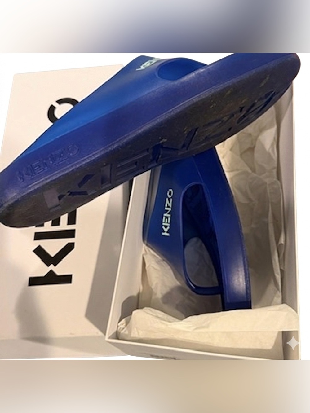 Kenzo Vibrant Blue Slide Sandals - Picture 2 of 3